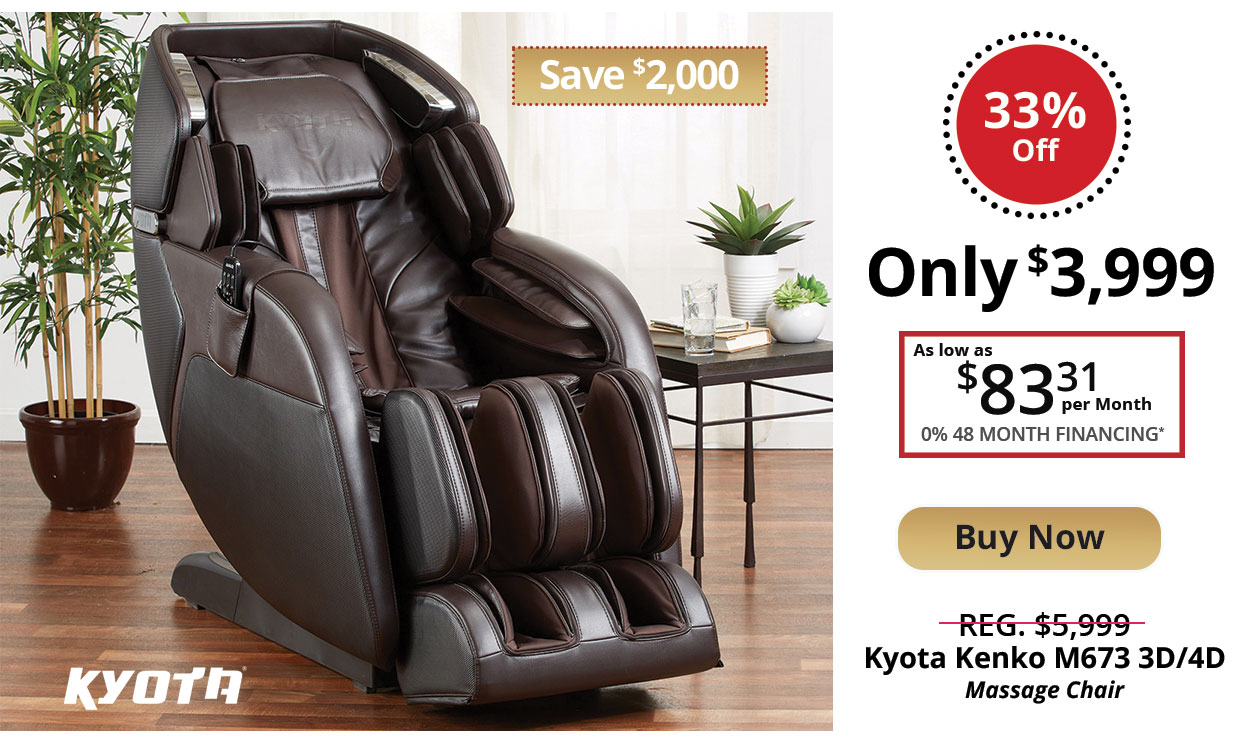 Kyota kenko m673 3d online massage chair by infinity